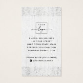 ソーシャルメディエレガントアストーンのテクスチャ名刺 (裏面)