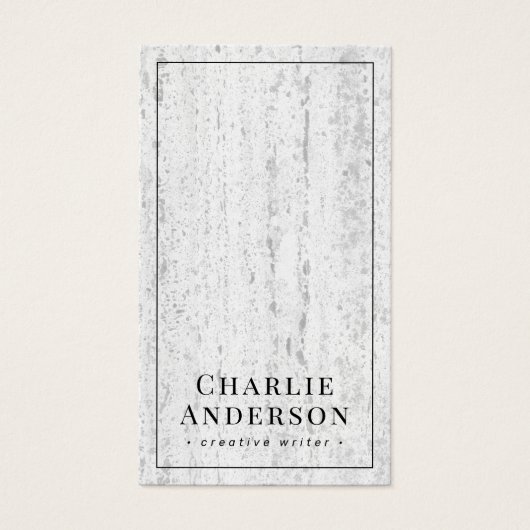 ソーシャルメディエレガントアストーンのテクスチャ名刺 (正面)
