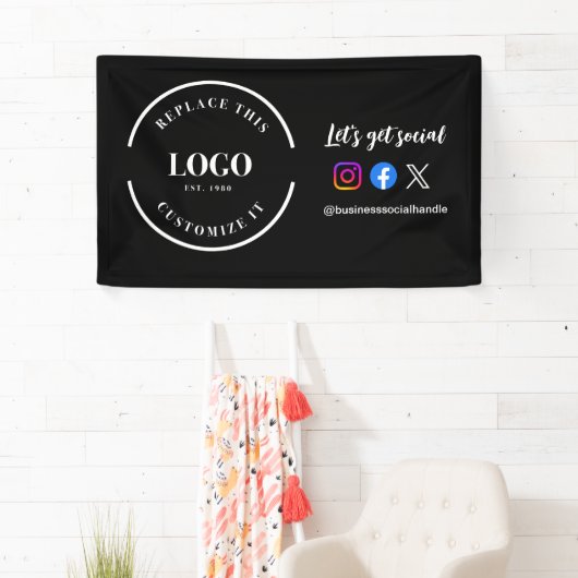 ソーシャルメディカスタムアのWebサイトのロゴバナーを取得しよう 横断幕 (インサイチュ)