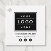 ソーシャルメディカスタムアアイコン付きビジネスロゴ フェイバータグ (正面)