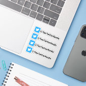 ソーシャルメディカスタムアステッカーを扱うTwitterの作成 シール (ノートパソコンとiPhone)