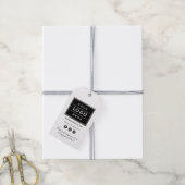 ソーシャルメディカスタムア製品を使用したビジネスロゴ ギフトタグ (より糸付き)