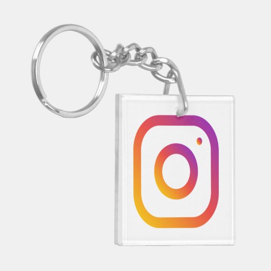 ソーシャルメディカスタムアQRコードプロモーションマーケティング キーホルダー (正面左)