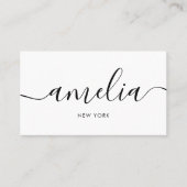 ソーシャルメディガーリーアQRコードホワイト 名刺 (正面)