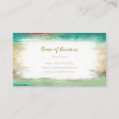 ソーシャルメディシンプルアのウェブサイトを要約する金ゴールド 名刺 (裏面)