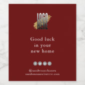 ソーシャルメディシンプルアブルゴーニュのビジネスのロゴ ワインラベル (シングルラベル)