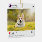 ソーシャルメディパーソナライズされたアポストオーナメント セラミックオーナメント (右)