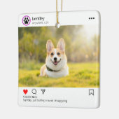 ソーシャルメディパーソナライズされたアポストオーナメント セラミックオーナメント (左)