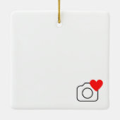 ソーシャルメディパーソナライズされたアポストオーナメント セラミックオーナメント (裏面)