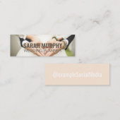 ソーシャルメディパーソナライズされたア「ウェディングプランナー」 スキニー名刺 (正面/裏面)