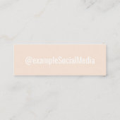 ソーシャルメディパーソナライズされたア「ウェディングプランナー」 スキニー名刺 (裏面)