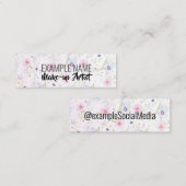 ソーシャルメディパーソナライズされたア「フローラ開花」 スキニー名刺 (正面/裏面)