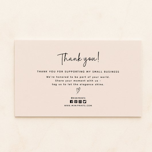 ソーシャルメディモダンアアイコンサンキューカード 名刺