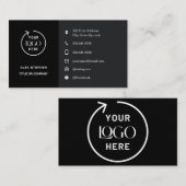 ソーシャルメディモダンアアイコン名刺 名刺 (正面/裏面)