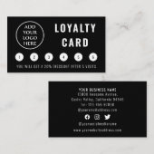 ソーシャルメディモダンアプロフェッショナルビジネスロゴ ロイヤリティカード (正面/裏面)