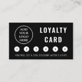 ソーシャルメディモダンアプロフェッショナルビジネスロゴ ロイヤリティカード (正面)