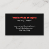 ソーシャルメディモダンアQRコードプロフェッショナル 名刺 (裏面)