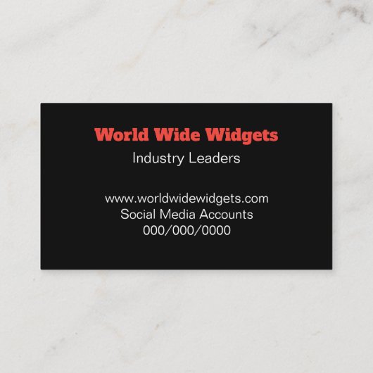 ソーシャルメディモダンアQRコードプロフェッショナル 名刺 (裏面)