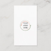 ソーシャルメディモダンアQRコード名刺 | ヘビーホワイト 名刺 (裏面)