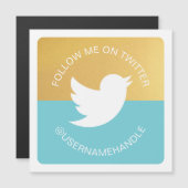 ソーシャルメディモダンアTwitter後を追のメイ (正面/裏面)