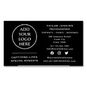 ソーシャルメディ企業のアプロフェッショナル会社ロゴ マグネット名刺 (正面)