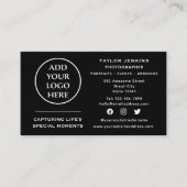 ソーシャルメディ企業のアプロフェッショナル会社ロゴ 名刺 (正面)