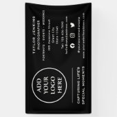 ソーシャルメディ企業のアプロフェッショナル会社ロゴ 横断幕 (縦)