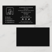 ソーシャルメディ実在アエステート代理不動産仲介業者ニューホーム 名刺 (正面/裏面)