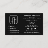 ソーシャルメディ実在アエステート代理不動産仲介業者ニューホーム 名刺 (正面)