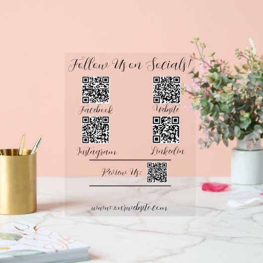 ソーシャルメディ後を追アのアクリルのサインを見る アクリルサイン (ウェディング)