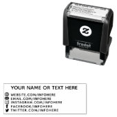 ソーシャルメディ連絡ア情報の自動手書きスタンプ セルフインキングスタンプ (インサイチュ)