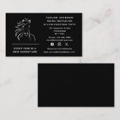 ソーシャルメデウマ科のィア馬調馬獣医 名刺 (正面/裏面)