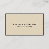 ソーシャルメデクラシックィア付きルクセンブラック&ホワイト 名刺 (正面)