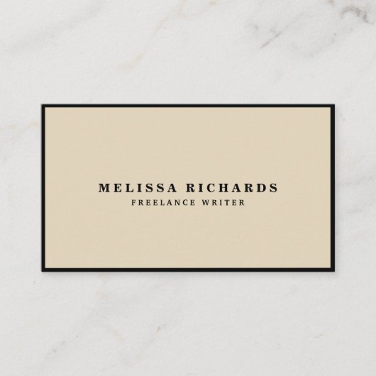 ソーシャルメデクラシックィア付きルクセンブラック&ホワイト 名刺 (正面)