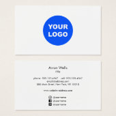 ソーシャルメデシンプルィアアイコンでロゴを追加する (正面&裏面)