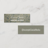 ソーシャルメデパーソナライズされたィアの「壁紙」 スキニー名刺 (正面/裏面)