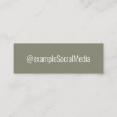 ソーシャルメデパーソナライズされたィアの「壁紙」 スキニー名刺 (裏面)