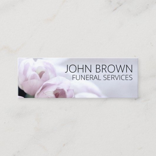 ソーシャルメデパーソナライズされたィア「厳粛な花」 スキニー名刺 (正面)
