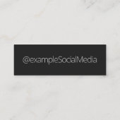 ソーシャルメデパーソナライズされたィア「厳粛な花」 スキニー名刺 (裏面)