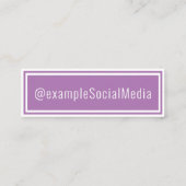 ソーシャルメデパーソナライズされたィア「花を咲かせる」 スキニー名刺 (裏面)