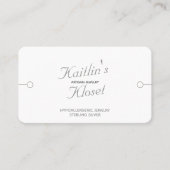 ソーシャルモダンメディアでのブレスレットの展示 名刺 (正面)