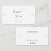 ソーシャルモダンメディアでのブレスレットの展示 名刺 (正面/裏面)