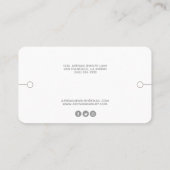 ソーシャルモダンメディアでのブレスレットの展示 名刺 (裏面)