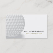 ソーシャルモダンメディアグレーのゴルフコーチ 名刺 (正面)