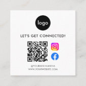 ソーシャルモダンメディアQRコード スクエア名刺 (正面)