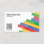 ソーシャルモダンメディアQRコード 名刺 (正面)