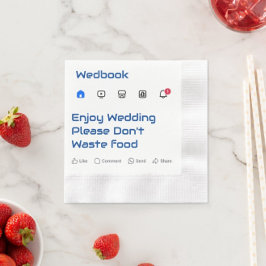 ソーシャルモダンメディカスタムアメッセージ結婚のナプキン 縁ありカクテルナプキン