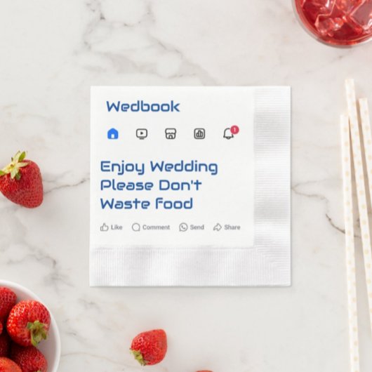 ソーシャルモダンメディカスタムアメッセージ結婚のナプキン 縁ありカクテルナプキン