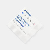 ソーシャルモダンメディカスタムアメッセージ結婚のナプキン 縁ありカクテルナプキン (角)