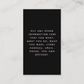 ソーシャルリンク、ピンクと黒の注文挿入カード。 エンクロージャーカード (裏面)